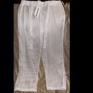 WOMENS WHITE SWIMSUIT COVERUP PANTS